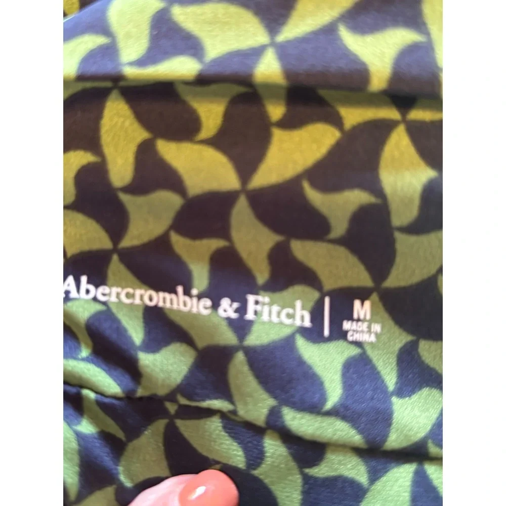 Abercrombie & Fitch Maxi Dress M Cowl Neck Open Cross Back NWT M Slip Dress